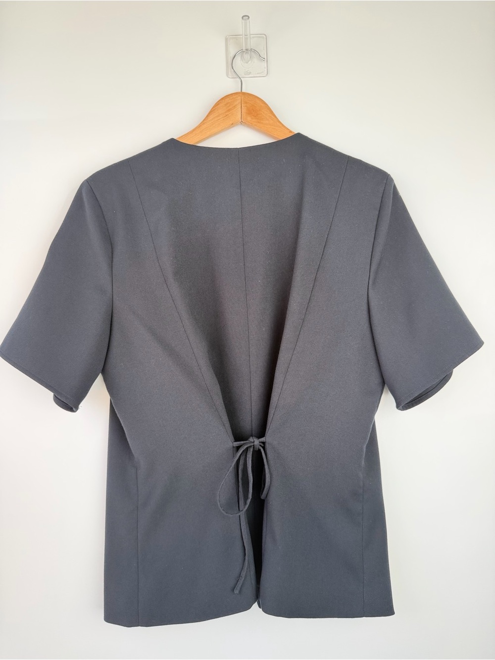 Abercrombie & fitch Classic Navy Button Front Short Sleeve Blazer - Picture 3 of 11